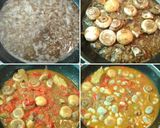 Foto del paso 6 de la receta: Trucha asalmonada con guarnición de gambas y verduras