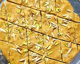 A picture of step 8 of Besan Barfi.