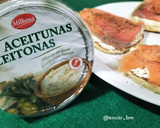 Foto del paso 4 de la receta: Pancakes con mousse de queso fresco con aceitunas, y salmón