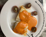 Foto del paso 4 de la receta: Bacalao plancha con salsa de pimientos asados