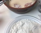 A picture of step 1 of Beer Battered Chicken Nuggets.