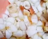A picture of step 1 of Cream fruits chaat.