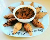 A picture of step 13 of Kibbeh in Sour Broth and Fried Potato Kibbeh.