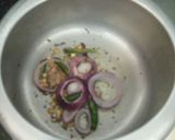 A picture of step 1 of Bhajja Khira santula.