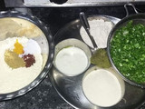 કલી ની ભાજી ના ભજીયા