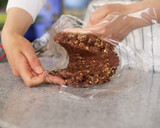 A picture of step 8 of Crunchy! Easy Cocoa Cookies with Almonds, Walnuts, and Raisins🍪.