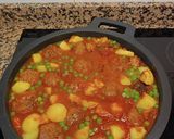 Foto del paso 5 de la receta Albóndigas XL en salsa jardinera