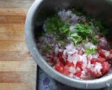 A picture of step 3 of Ragi flour chilla.