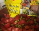 A picture of step 3 of Maggi magic masala sprouted peas with carrots.