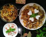 A picture of step 12 of Paneer masala biryani.