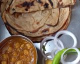 लच्छा पराठा, छोले मसाला रेसिपी चरण 8 फोटो