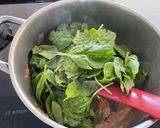 A picture of step 3 of Aubergine, spinach and chickpea curry.