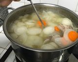 Hình bước làm 2 của món Soup cua tôm trứng