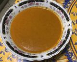 Une image de l'étape 21 de Soupe mixée poivrons, carottes et tomates au bouillon de crevettes.