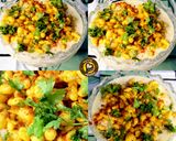 A picture of step 2 of Rajasthani Maththa Boondi Chaas.