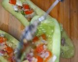 A picture of step 4 of Cucumber boat chaat खीरे की बोट चाट.