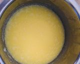 A picture of step 3 of Moong Dal Halwa.