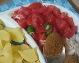 A picture of step 2 of Chat paty Dahi ballay.