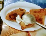 A picture of step 2 of Samosa Chaat.