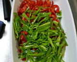 Foto del paso 8 de la receta: Taquitos de pollo en salsa con verduras salteadas