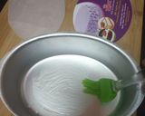 A picture of step 1 of Yakult Tripe layered choco custard biscuit cake.