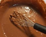 A picture of step 3 of Choco cake in fry pan.