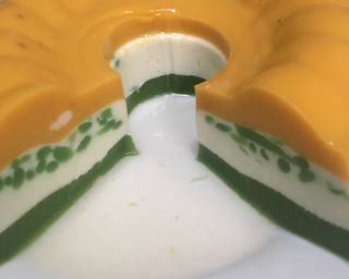 Pudding Labu Lapis Cendol dan Pandan - Step 4