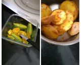 A picture of step 1 of Parmal and Aloo Crunchy Fry.