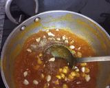 A picture of step 5 of Custard Karachi halwa.