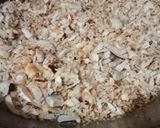 A picture of step 1 of Coconut panjiri.