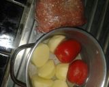 A picture of step 1 of Meat balls Biriani # Festive Dish Contest _ Mombasa#.