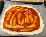 Foto del paso 1 de la receta: Pizza de bacon, pimientos asados, trigueros y mucho más