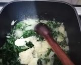 A picture of step 3 of Fresh cream spinach.