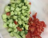 Hình bước làm 1 của món Salad gà rau quả