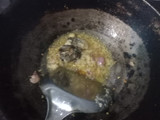 Tumis sawi putih dengan santan
