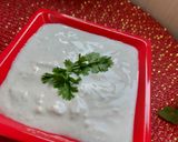 A picture of step 4 of Garlic Raita.