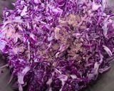 A picture of step 1 of Purple cabbage roll.