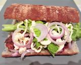 Foto del paso 3 de la receta Bocata de pan chapata con caballa en salsa de tomate