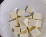 A picture of step 1 of Tawa Paneer.