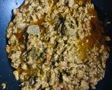 A picture of step 5 of Karele Qeema.