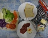 Foto langkah ke 1 dari resep Wanpaku Sandwich.
