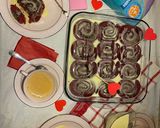 A picture of step 12 of Pillowy Red Velvet Cinnamon Rolls.