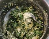 A picture of step 2 of Methi Paneer kofta.