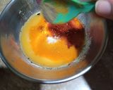 A picture of step 5 of Andey wala gosht.
