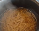 A picture of step 6 of Spaghetti with Tomato, Basil, and Garlic 🍝.