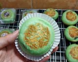 Foto langkah ke 8 dari resep Roti pandan isi coklat ekonomis tanpa telor, tanpa mixer, tanpa oven.