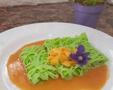 Foto langkah ke 7 dari resep Roti jala pandan.