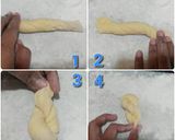 Foto langkah ke 4 dari resep Donat Putar (twisted doughnuts).