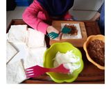 Foto langkah ke 3 dari resep 8. Roti Abon (Simple Meat Floss Bread).