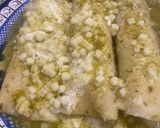 A picture of step 7 of Keto Enchiladas.